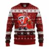 Oklahoma Sooners Dabbing Santa Claus Ugly Christmas Sweater, NCAA Christmas Sweater