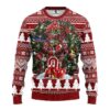 Oklahoma Sooners Tree Ugly Christmas Sweater, NCAA Christmas Sweater