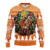 Texas Longhorns Groot Hug Ugly Christmas Sweater, NCAA Christmas Sweater