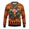 Texas Longhorns Santa Hat Ugly Christmas Sweater, NCAA Christmas Sweater