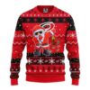 Carolina Hurricanes Dabbing Santa Claus Ugly Christmas Sweater, NHL Christmas Sweater