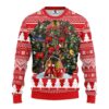 Chicago Blackhawks Tree Ball Christmas Ugly Christmas Sweater, NHL Christmas Sweater