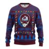 Colorado Avalanche Grateful Dead Ugly Christmas Sweater, NHL Christmas Sweater