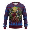 Colorado Avalanche Groot Hug Ugly Christmas Sweater, NHL Christmas Sweater