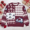 Colorado Avalanche NHL Ugly Christmas Sweater, NHL Christmas Sweater
