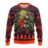 Edmonton Oilers Groot Hug Ugly Christmas Sweater, NHL Christmas Sweater