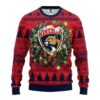 Florida Panthers Santa Hat Ugly Christmas Sweater, NHL Christmas Sweater
