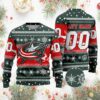 NHL Columbus Blue Jackets Personalized Name & Number Ugly Christmas Sweater, NHL Christmas Sweater