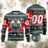 NHL Edmonton Oilers Personalized Name & Number Ugly Christmas Sweater, NHL Christmas Sweater