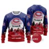 NHL Montreal Canadiens Personalized Name Ugly Christmas Sweater, NHL Christmas Sweater