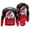 NHL New Jersey Devils Personalized Name Ugly Christmas Sweater, NHL Christmas Sweater