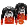 NHL Philadelphia Flyers Personalized Name Ugly Christmas Sweater, NHL Christmas Sweater