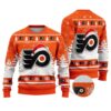 NHL Philadelphia Flyers Santa Hat Ugly Christmas Sweater, NHL Christmas Sweater