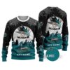 NHL San Jose Sharks Personalized Name Ugly Christmas Sweater, NHL Christmas Sweater