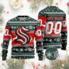 NHL Seattle Kraken Personalized Name & Number Ugly Christmas Sweater, NHL Christmas Sweater