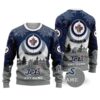 NHL Winnipeg Jets Personalized Name Ugly Christmas Sweater, NHL Christmas Sweater
