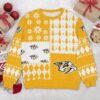 Nashville Predators NHL Ugly Christmas Sweater, NHL Christmas Sweater