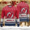 New Jersey Devils Big Logo Ugly Christmas Sweater, NHL Christmas Sweater