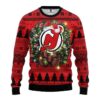 New Jersey Devils Santa Hat Ugly Christmas Sweater, NHL Christmas Sweater