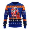 New York Islanders Dabbing Santa Claus Ugly Christmas Sweater, NHL Christmas Sweater