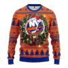 New York Islanders Santa Hat Ugly Christmas Sweater, NHL Christmas Sweater