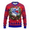 New York Rangers Santa Hat Ugly Christmas Sweater, NHL Christmas Sweater