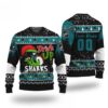 Nhl Grinch Drink Up San Jose Sharks Custom Ugly Christmas Sweater, NHL Christmas Sweater