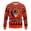 Philadelphia Flyers Grateful Dead Ugly Christmas Sweater, NHL Christmas Sweater