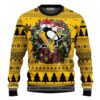 Pittsburgh Penguins Santa Hat Ugly Christmas Sweater, NHL Christmas Sweater