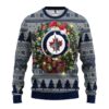 Winnipeg Jets Santa Hat Ugly Christmas Sweater, NHL Christmas Sweater