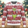 Budweiser Grinch Ugly Sweater, Grinch Holiday Sweater