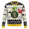 Custom Name Grinch x US Army Ugly Sweater, Grinch Holiday Sweater