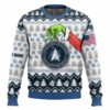 Custom Name Grinch x US Space Force Ugly Sweater, Grinch Holiday Sweater