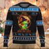Grinch Drink Bud Light Beer Halloween Ugly Sweater, Grinch Holiday Sweater