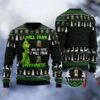 Grinch I Will Drink Jagermeister Everywhere Ugly Christmas Sweater, Grinch Holiday Sweater