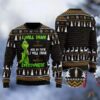Grinch I Will Drink Macallan Everywhere Christmas Gift Ugly Christmas Sweater, Grinch Holiday Sweater