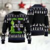 Grinch I Will Drink Pabst Blue Ribbon Everywhere Ugly Christmas Sweater, Grinch Holiday Sweater