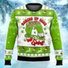 Grinch Rolling Up Ugly Sweater, Grinch Holiday Sweater