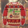 Grinch Stole Malort Ugly Sweater, Grinch Holiday Sweater