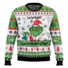 Grinch Can’t Even Feel His Face 420 Christmas Ugly Sweater, Grinch Holiday Sweater