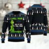 Michelob Ultra Grinch Will Drink Everywhere Ugly Sweater, Grinch Holiday Sweater