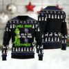 Pabst Blue Ribbon Grinch Will Drink Everywhere Ugly Sweater, Grinch Holiday Sweater