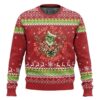 “Wake Me Up When December Ends” Grinch Ugly Christmas Sweater, Grinch Holiday Sweater