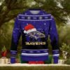 Baltimore Ravens Tree Santa Hat Car For Fans Ugly Christmas Sweater, NFL Chritsmas Sweater