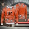 Cincinnati Bengals Christmas Skull Ugly Christmas Sweater, NFL Chritsmas Sweater