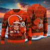 Cleveland Browns Christmas Donald Trump Ugly Christmas Sweater, NFL Chritsmas Sweater