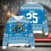 Detroit Lions x Grinch Christmas Dr. Seuss How the Grinch Stole Christmas with Super Bowl Trophy Custom Ugly Christmas Sweater, NFL Chritsmas Sweater