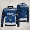 Indianapolis Colts Reindeer Snowflakes Blue Naughty Ugly Christmas Sweater, NFL Chritsmas Sweater