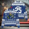 Indianapolis Colts x Grinch Christmas Dr. Seuss How the Grinch Stole Christmas with Super Bowl Trophy Custom Ugly Christmas Sweater, NFL Chritsmas Sweater