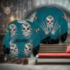 Jacksonville Jaguars Skull Hallowen Ugly Christmas Sweater, NFL Chritsmas Sweater